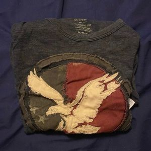 Grey American Eagle Medium Shirt